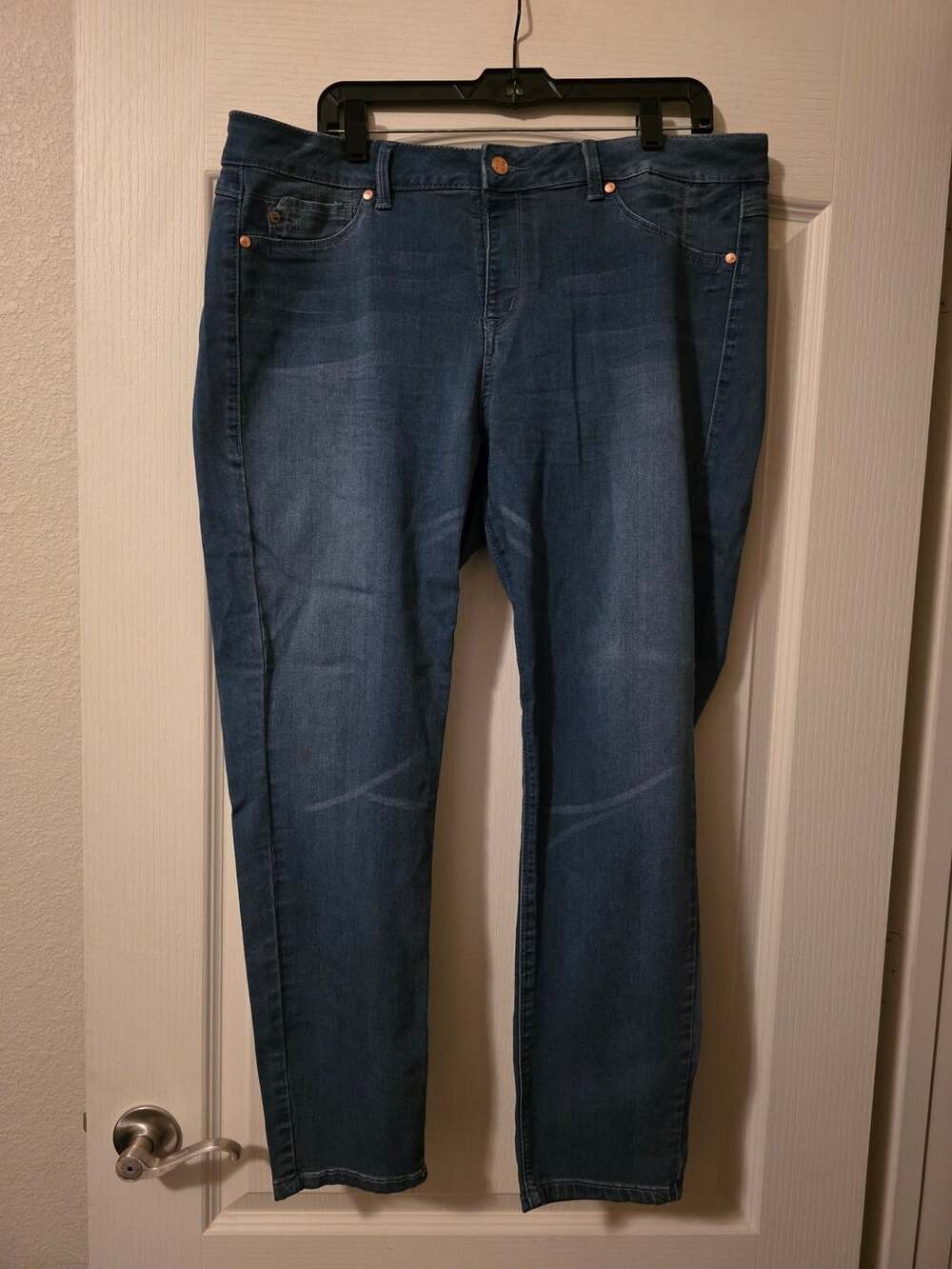 Hot in Hollywood Ankle Skinny Jeans Size XL Blue Denim